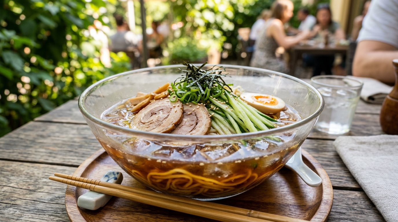 氷が浮かぶスープの衝撃！山形名物「冷しらーめん」元祖の味と夏に食べたい理由