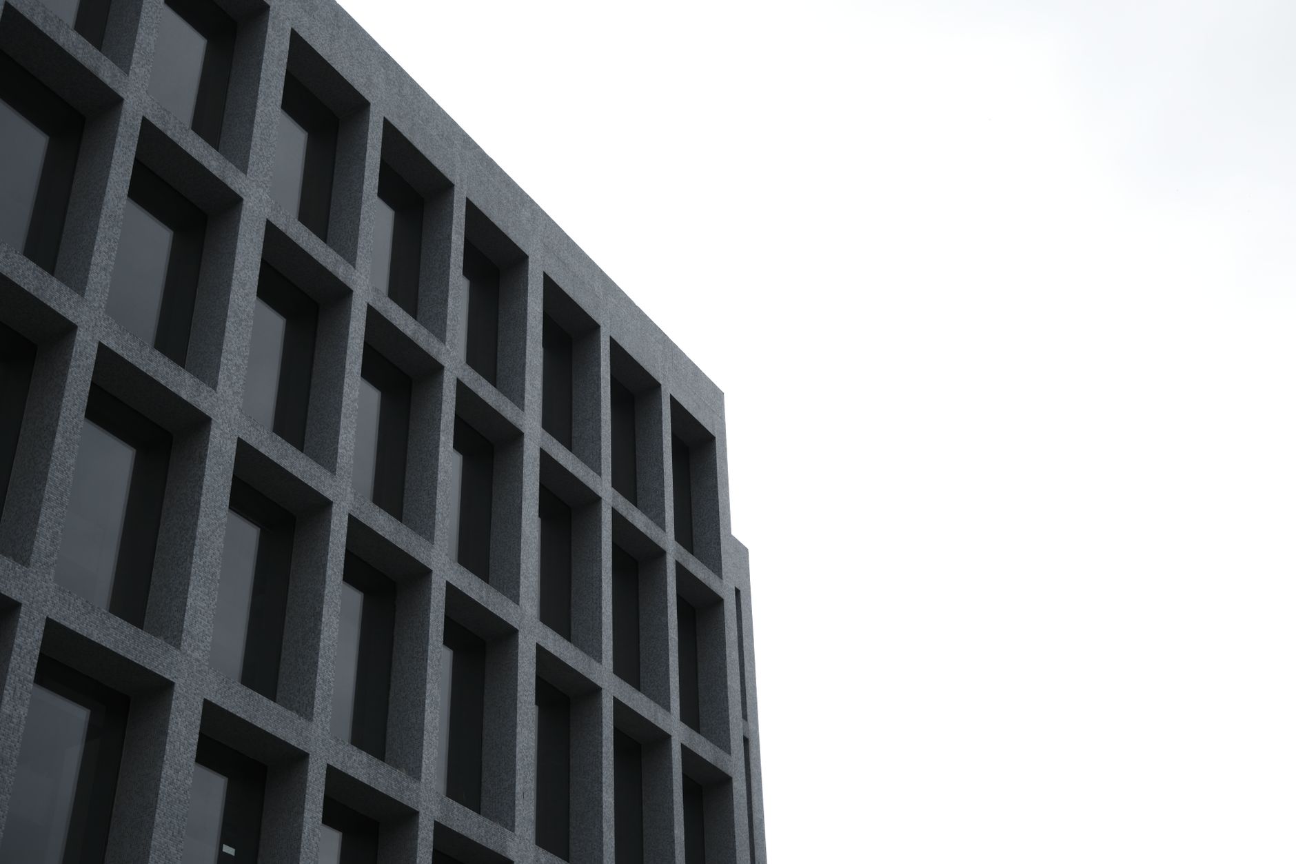 モダニズム建築のグリッドや幾何学的デザインを思わせるイメージ