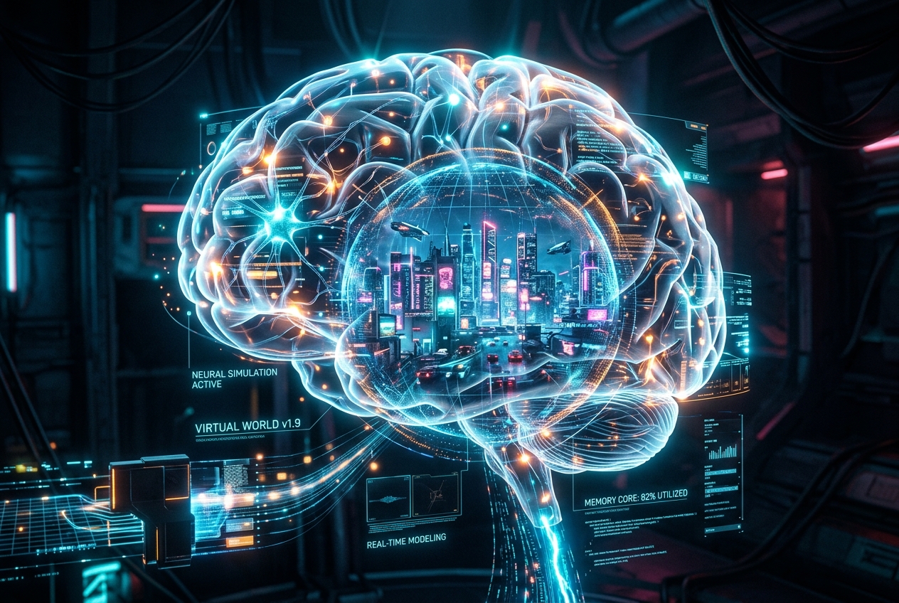 AIの安全性とデータ構造を表現するイメージイラスト